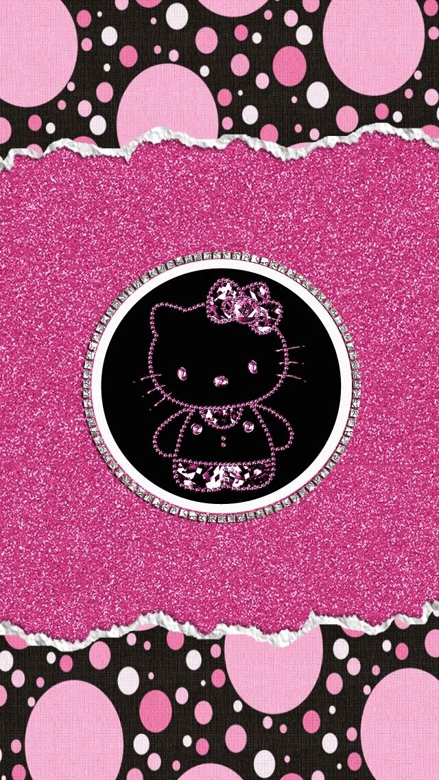 Hello Kitty Wallpaper Glitter 640x1136 Wallpaper Teahub Io