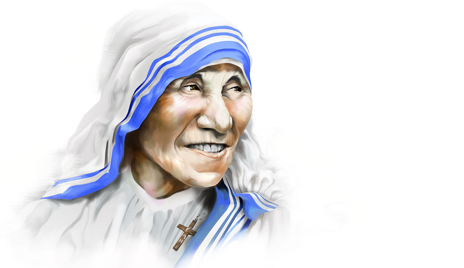 Mother Teresa Canonization Wallpaper - Sketch - HD Wallpaper 