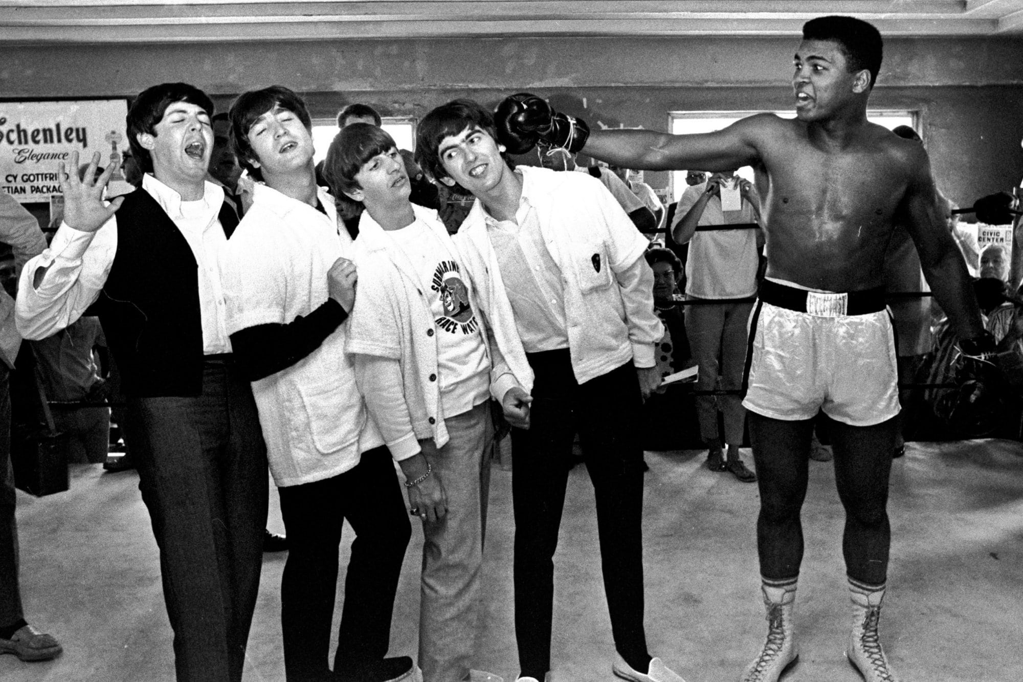 The Beatles Wallpaper Beatles With Muhammad Ali 00x1333 Wallpaper Teahub Io