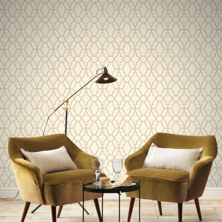 Gold And Cream Wallpaper Living Room - 768x768 Wallpaper - teahub.io