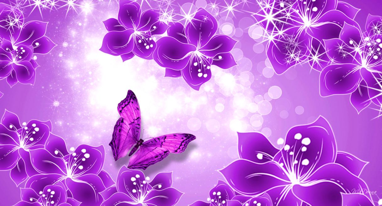 Dark Purple Butterfly Wallpaper