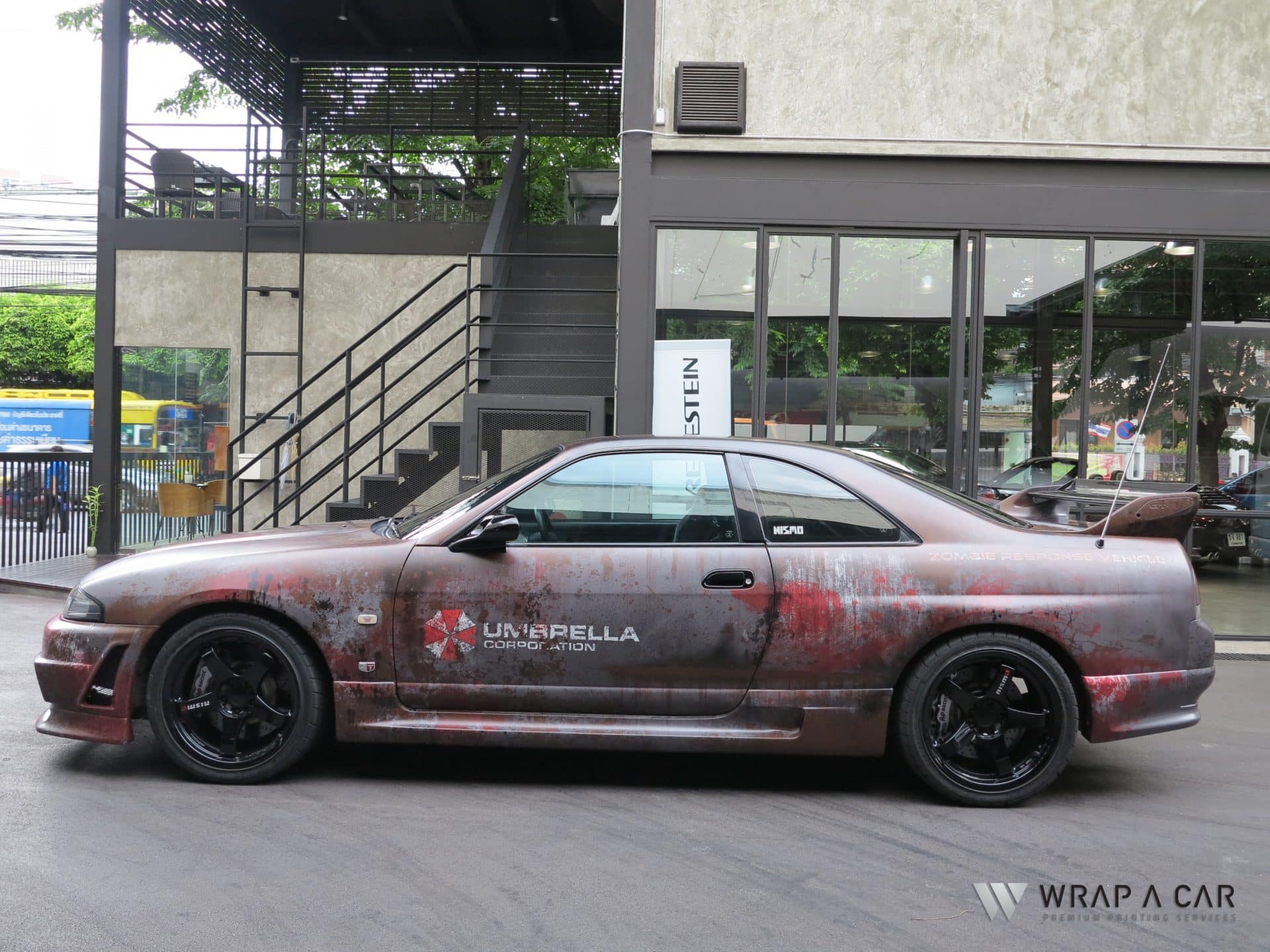 4pcs/set Car Styling 11*2cm Resident Evil Umbrella Corporation