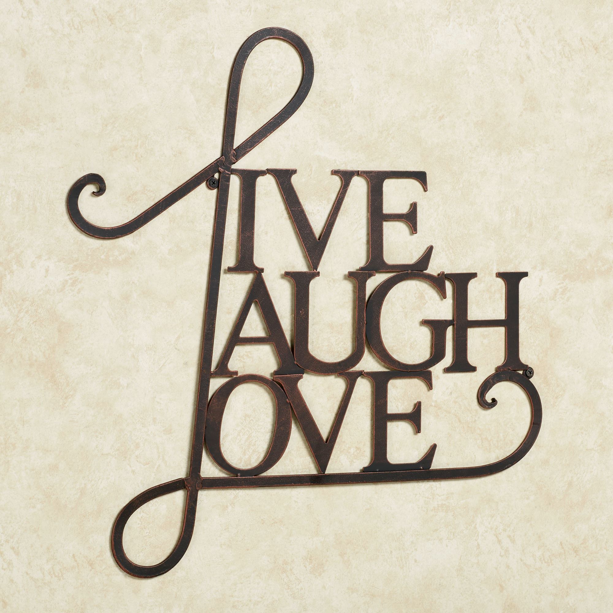 Modern Live Laugh Love Wall Art Metal Word Antique - Live Love Laugh Wall Art - HD Wallpaper 