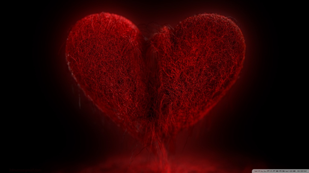 Love Red Broken Heart - Broken Heart Background - 1024x576 Wallpaper -  