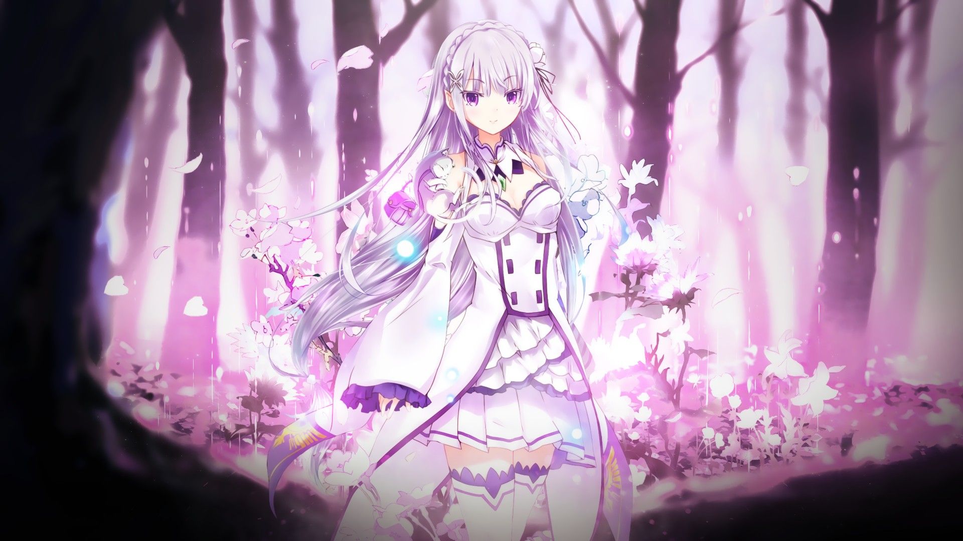 Emilia Re Zero 19x1080 Wallpaper Teahub Io