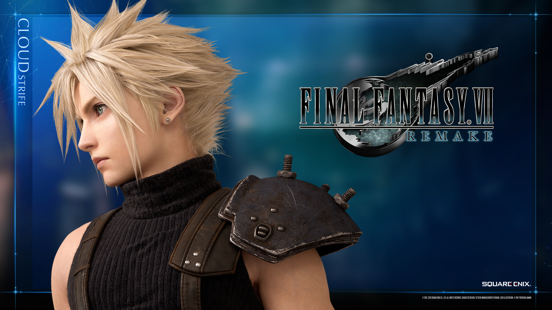 Final Fantasy Vii Remake Gets Official Wallpaper Of Cloud Strife Final Fantasy 7 Remake 
