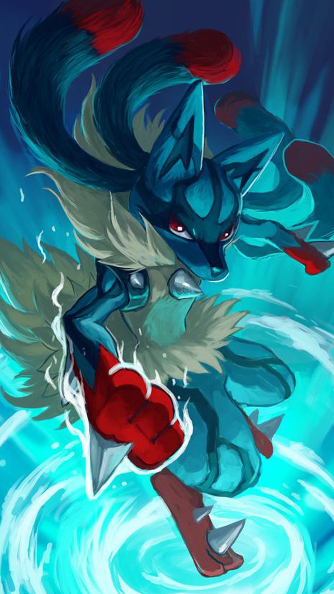 Desktop For Pokemon Phone Wallpaper All Mobile Hd Pics Pokemon Lucario Art 1080x1920 Wallpaper Teahub Io