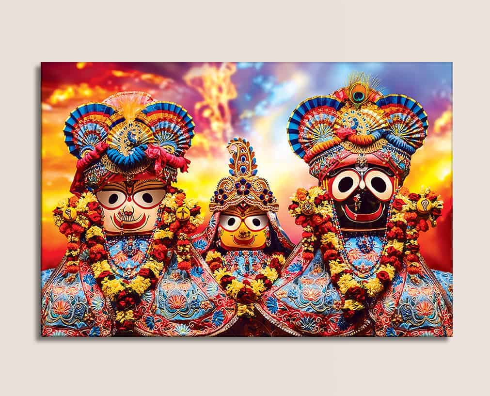 Canvas Lord Jagannath Painting 1011x817 Wallpaper Teahub Io