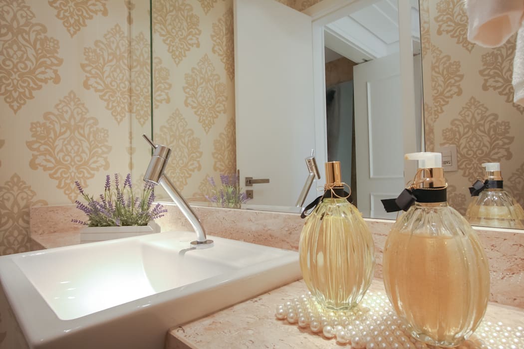 Modern Bathroom By Factus Arquitetura Planejamento - Bathroom - HD Wallpaper 
