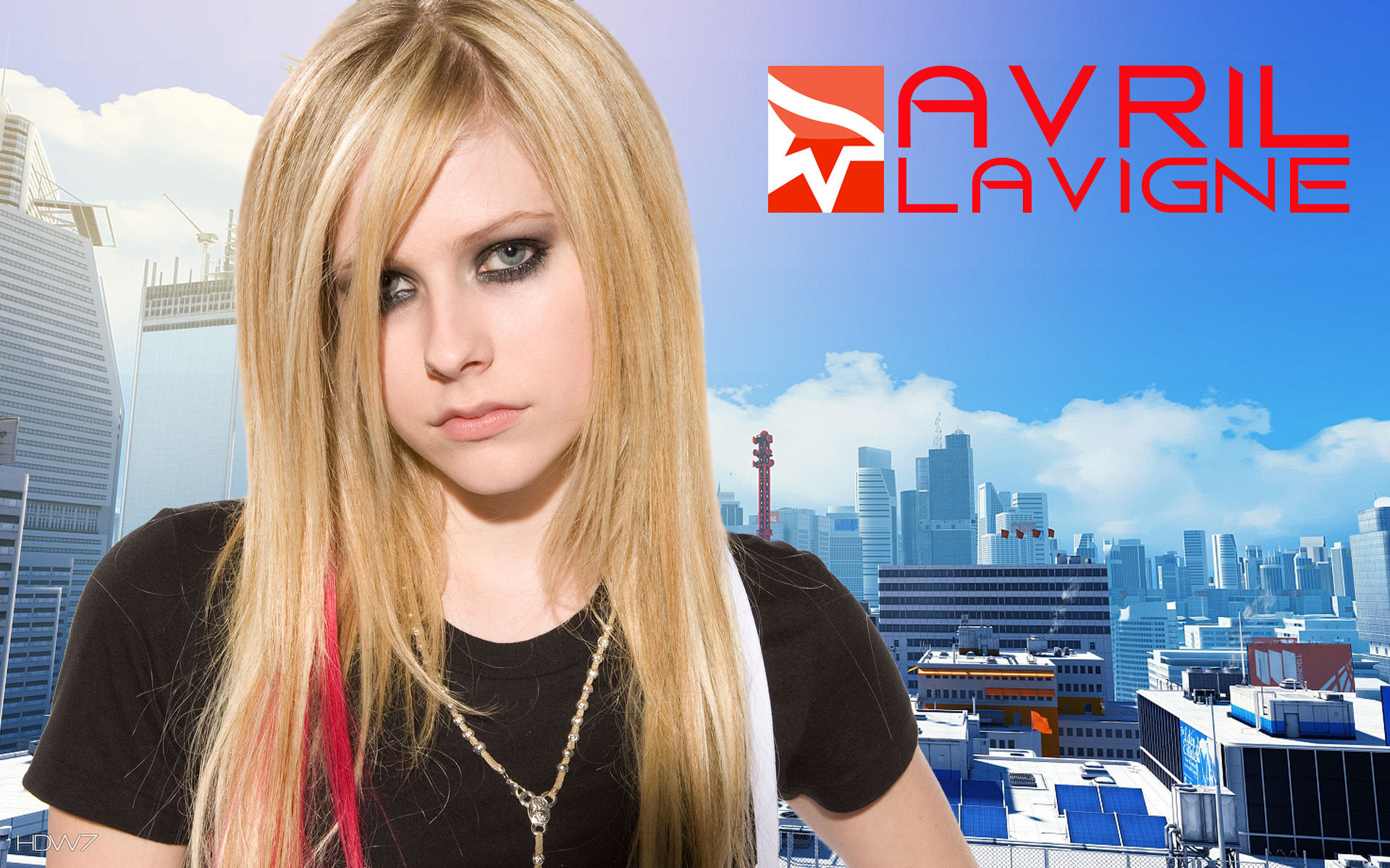 Avril Lavigne в очках