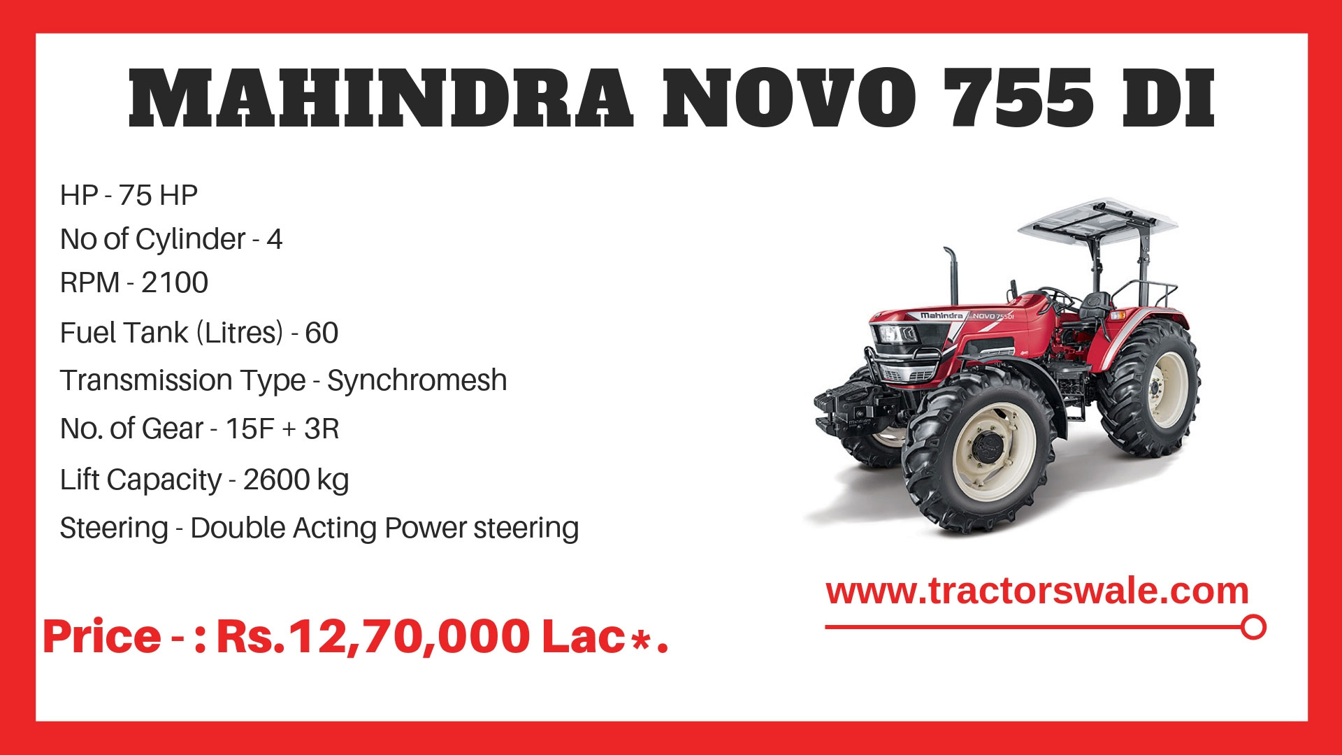 Mahindra Novo 755 Di Tractor Specifications Shibaura 19x1080 Wallpaper Teahub Io