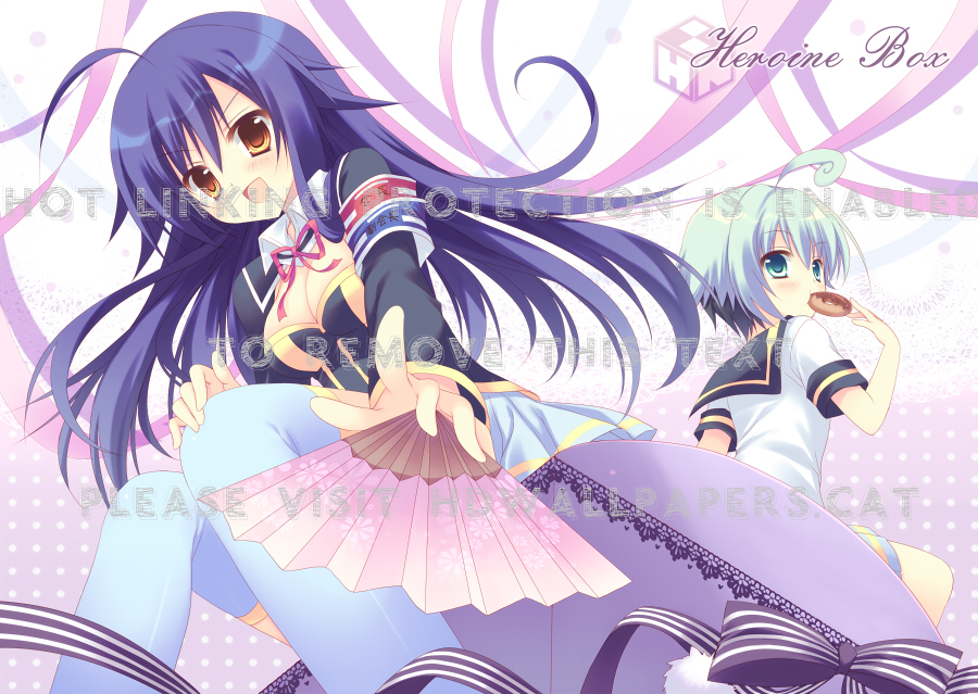 Kurokami Medaka & Shiranui Hansode Girl - Anime - 900x639 Wallpaper ...