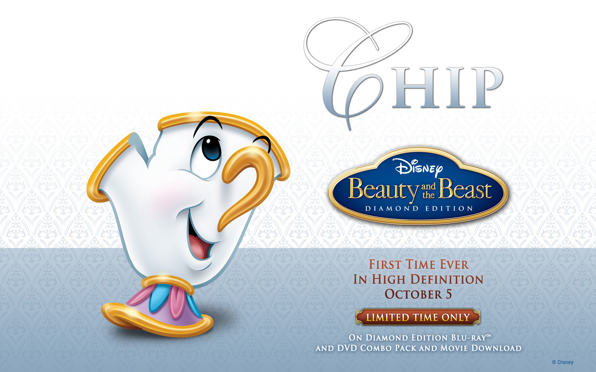 disney beauty and the beast chip