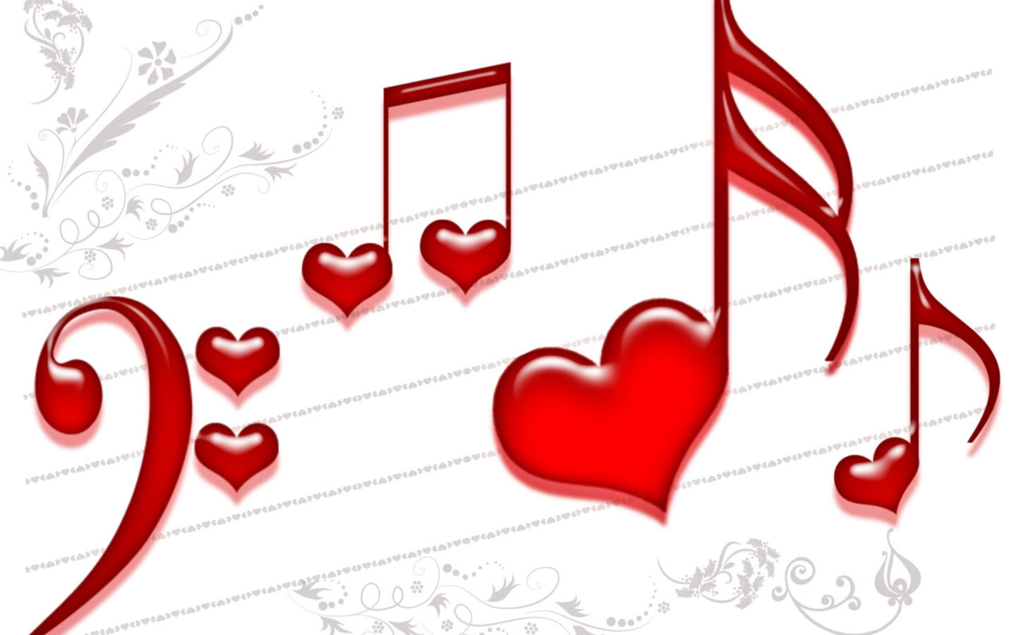 Music Notes Heart Wallpaper Musical Notes With A Heart 1440x900 Wallpaper Teahub Io