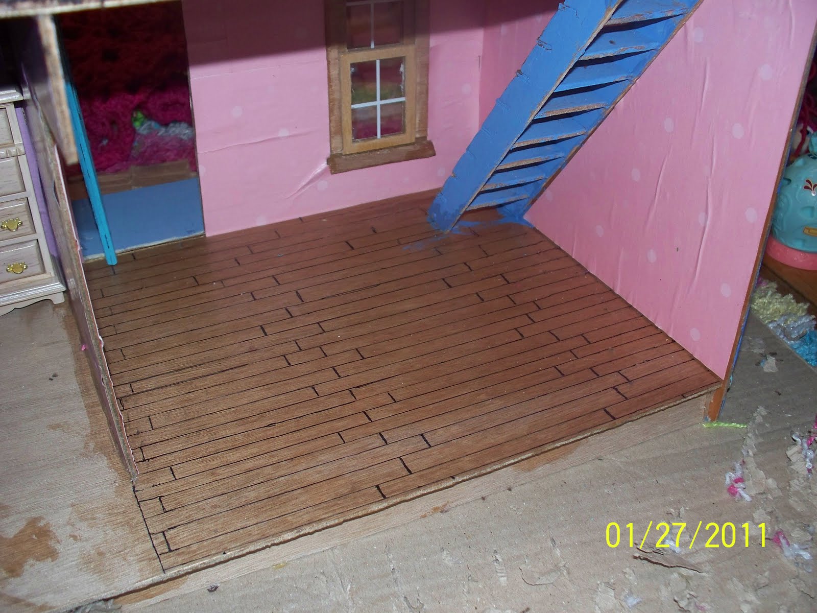 Dollhouse Mod Podge Floor - HD Wallpaper 