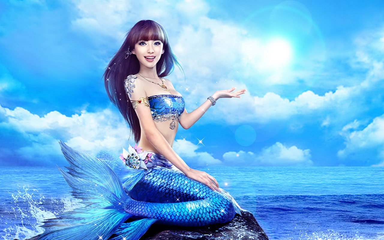 Mermaid Miyuki - Hd Live Wallpapers Mermaid - HD Wallpaper 