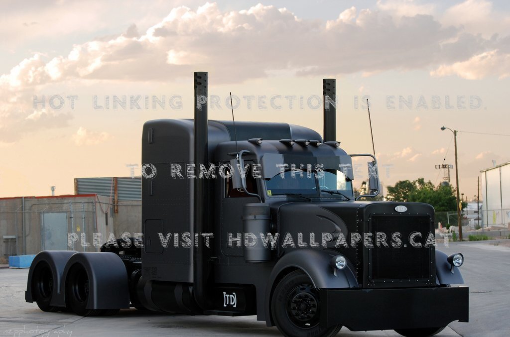 Midnight Creeper Trucker Big Rig 18wheeler - Modified Big Rigs - HD Wallpaper 
