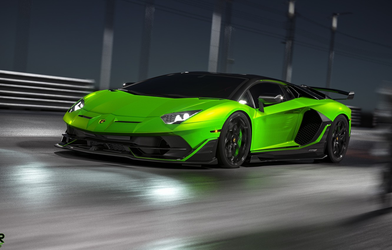 Lamborghini Aventador Svj Green - 1332x850 Wallpaper - teahub.io