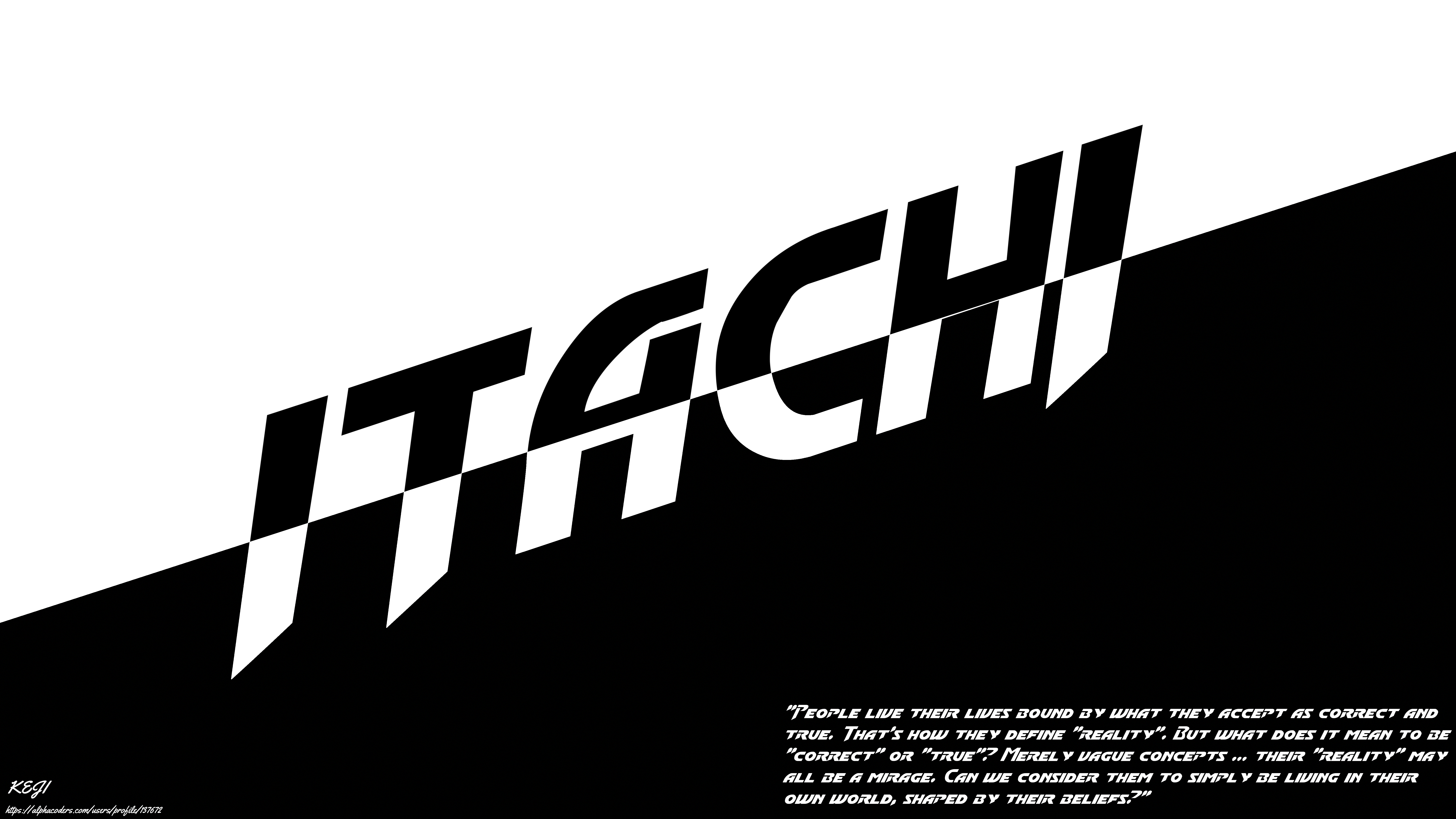 Itachi Uchiha Name Logo 7680x43 Wallpaper Teahub Io