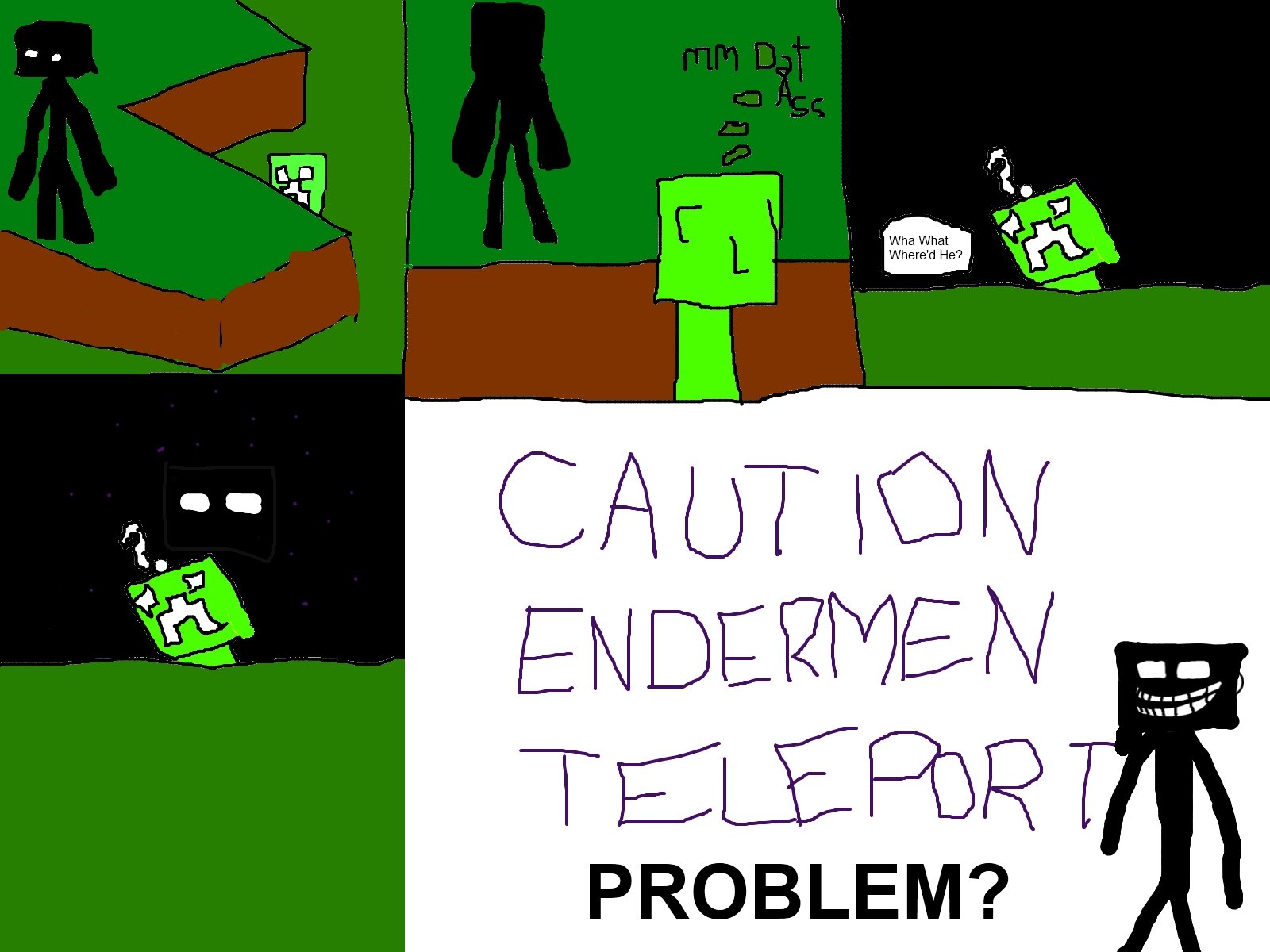 Minecraft Enderman Problem - HD Wallpaper 