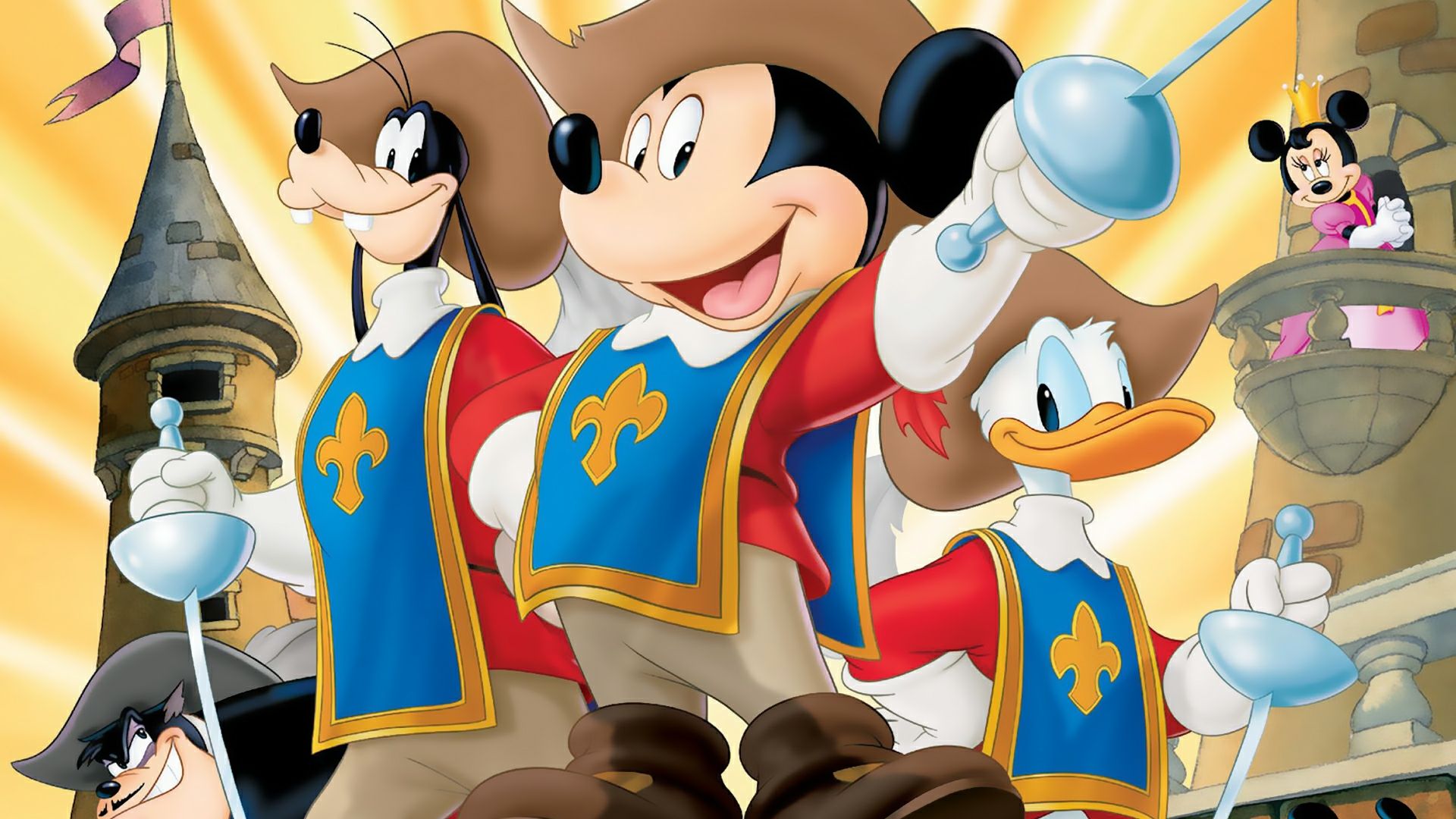 Mickey Donald Goofy The Three Musketeers Poster - 1920x1080 Wallpaper ...