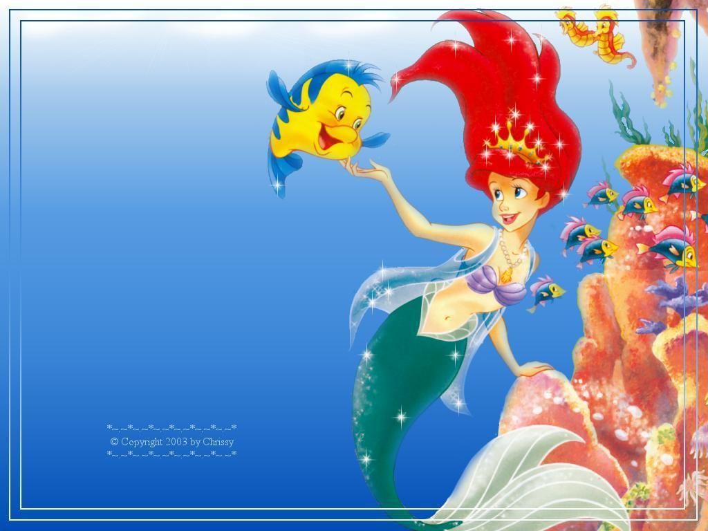 Little Mermaid Iphone Wallpaper - HD Wallpaper 
