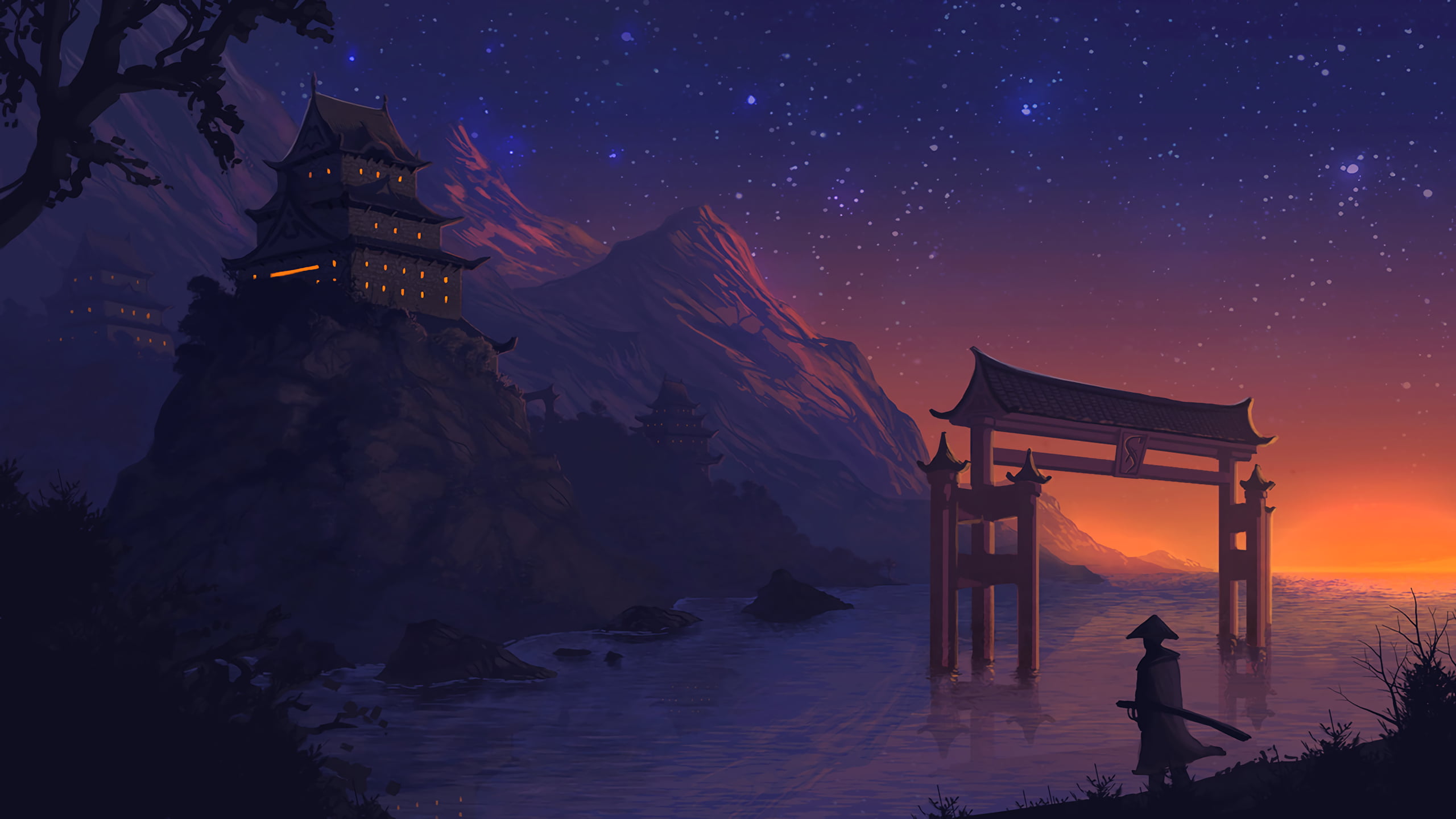 Japanese Temple Wallpaper - 2560x1440 Wallpaper - teahub.io