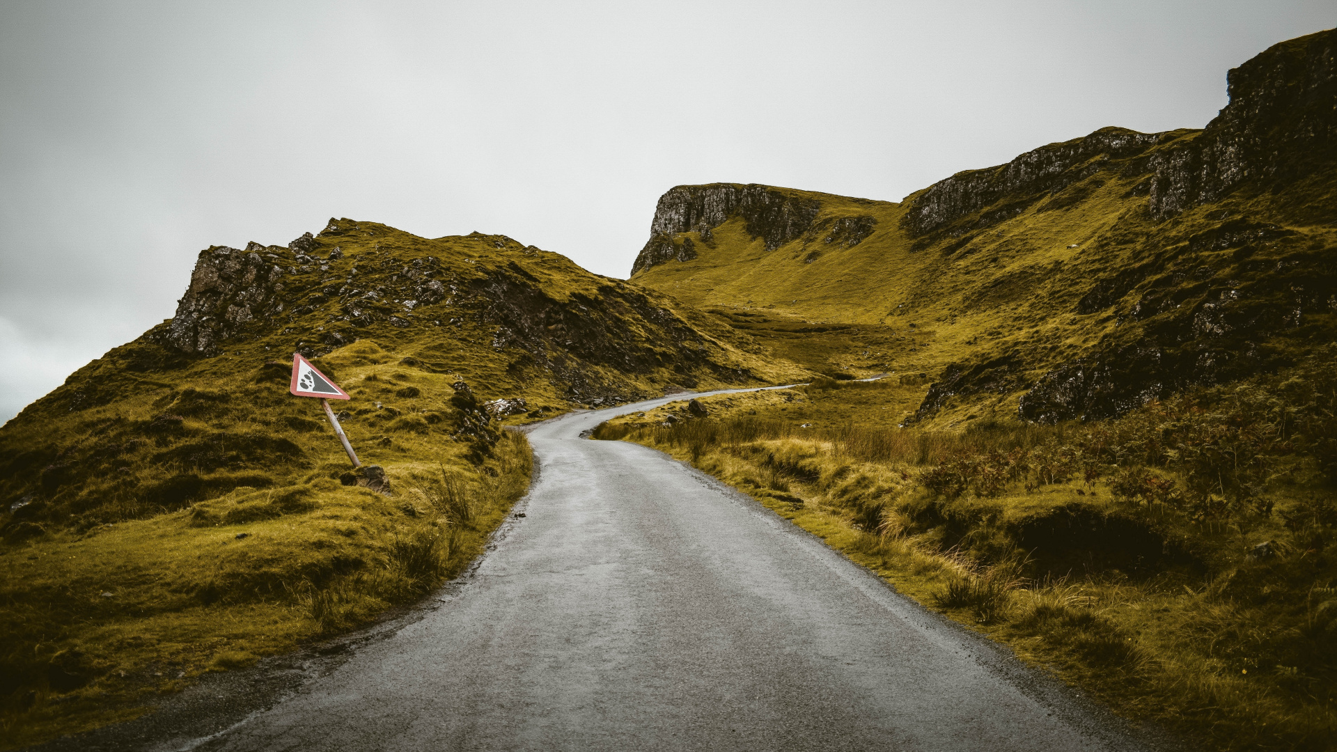 Road Through Hills, Green, Landscape, Scotland, Wallpaper - 1080p -  1920x1080 Wallpaper 