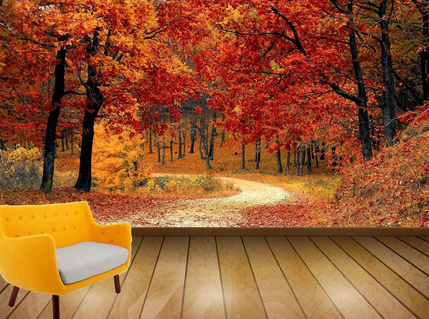 Birch Trees Autumn Painting - 1500x1116 Wallpaper - teahub.io