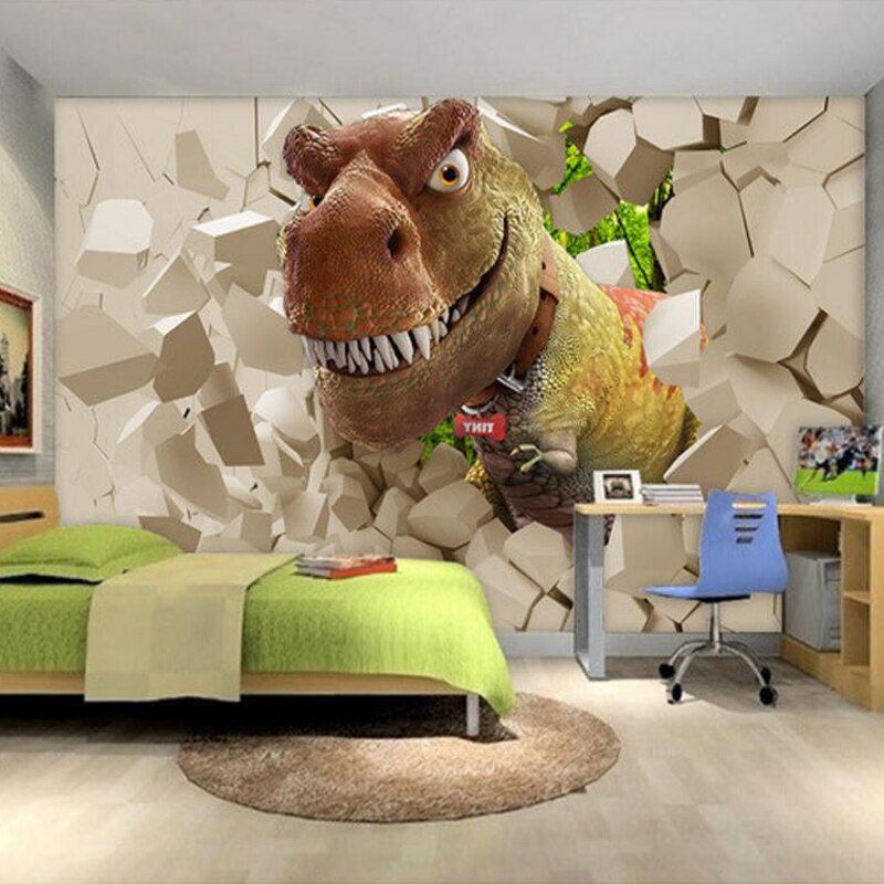 Quarto Personalizado Dinossauro - HD Wallpaper 