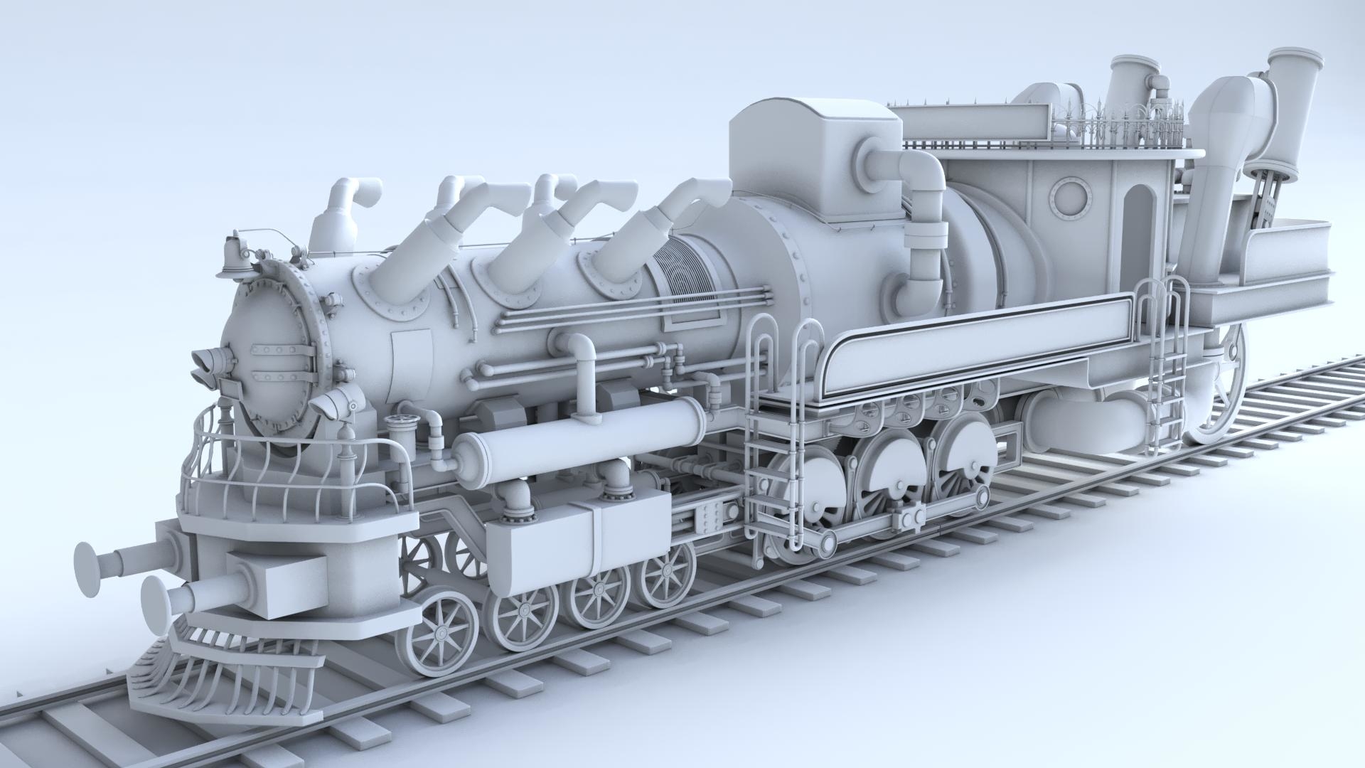 Паровоз 3 д. 3d model Train РЖЭДЭ. Electric Train 3d model ed4m. Танк паровоз.