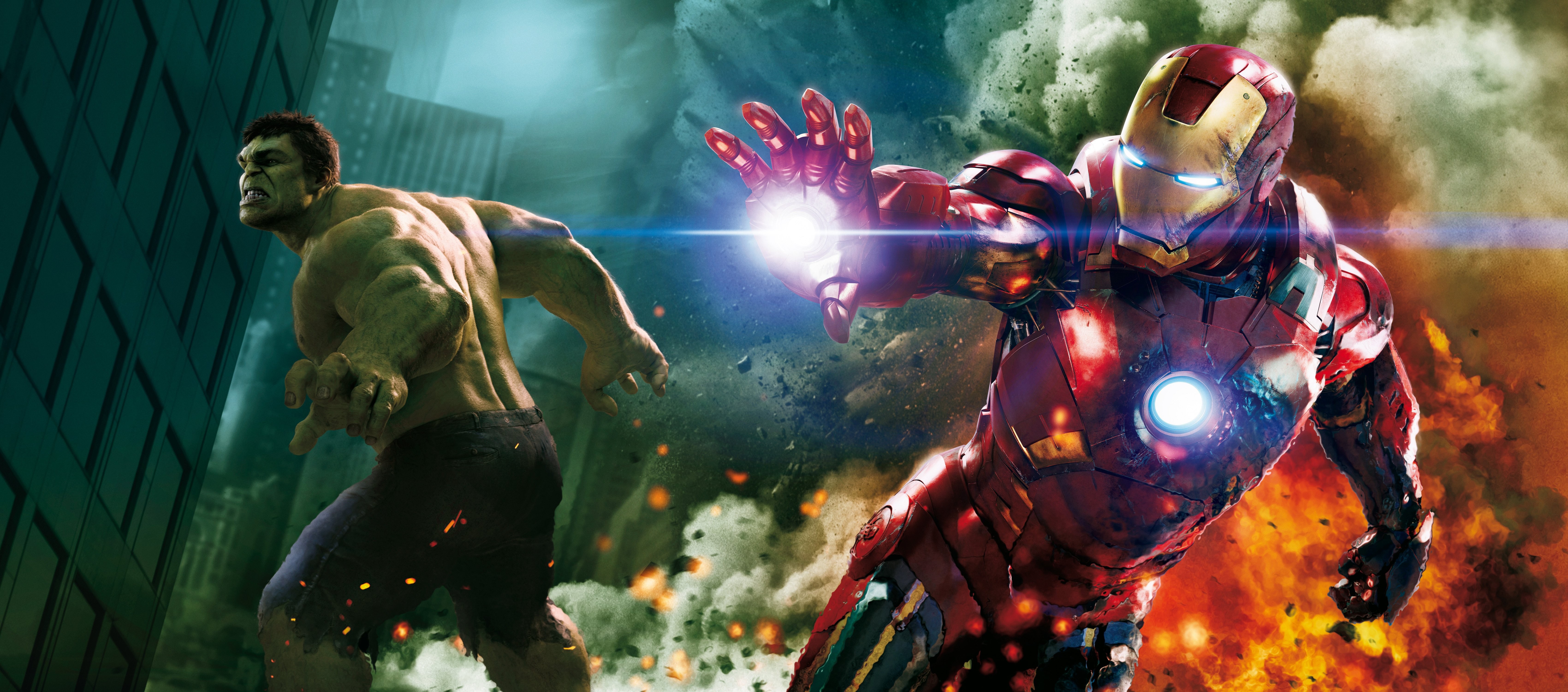 Iron Man Et Hulk - HD Wallpaper 