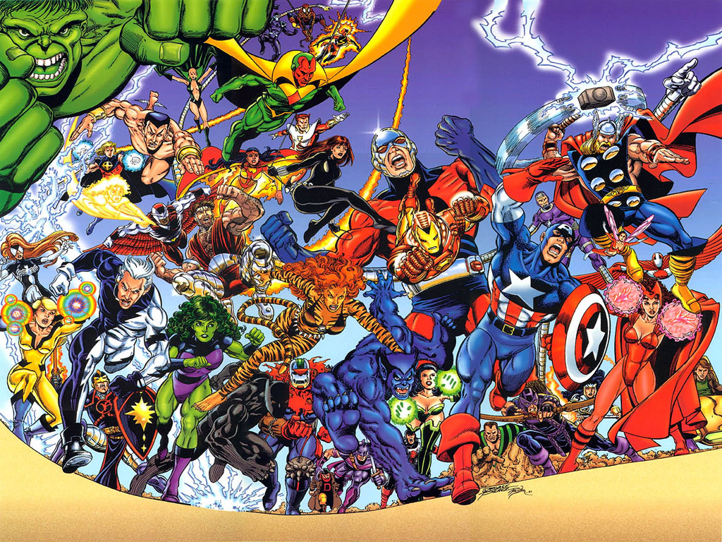 Avengers George Perez - HD Wallpaper 