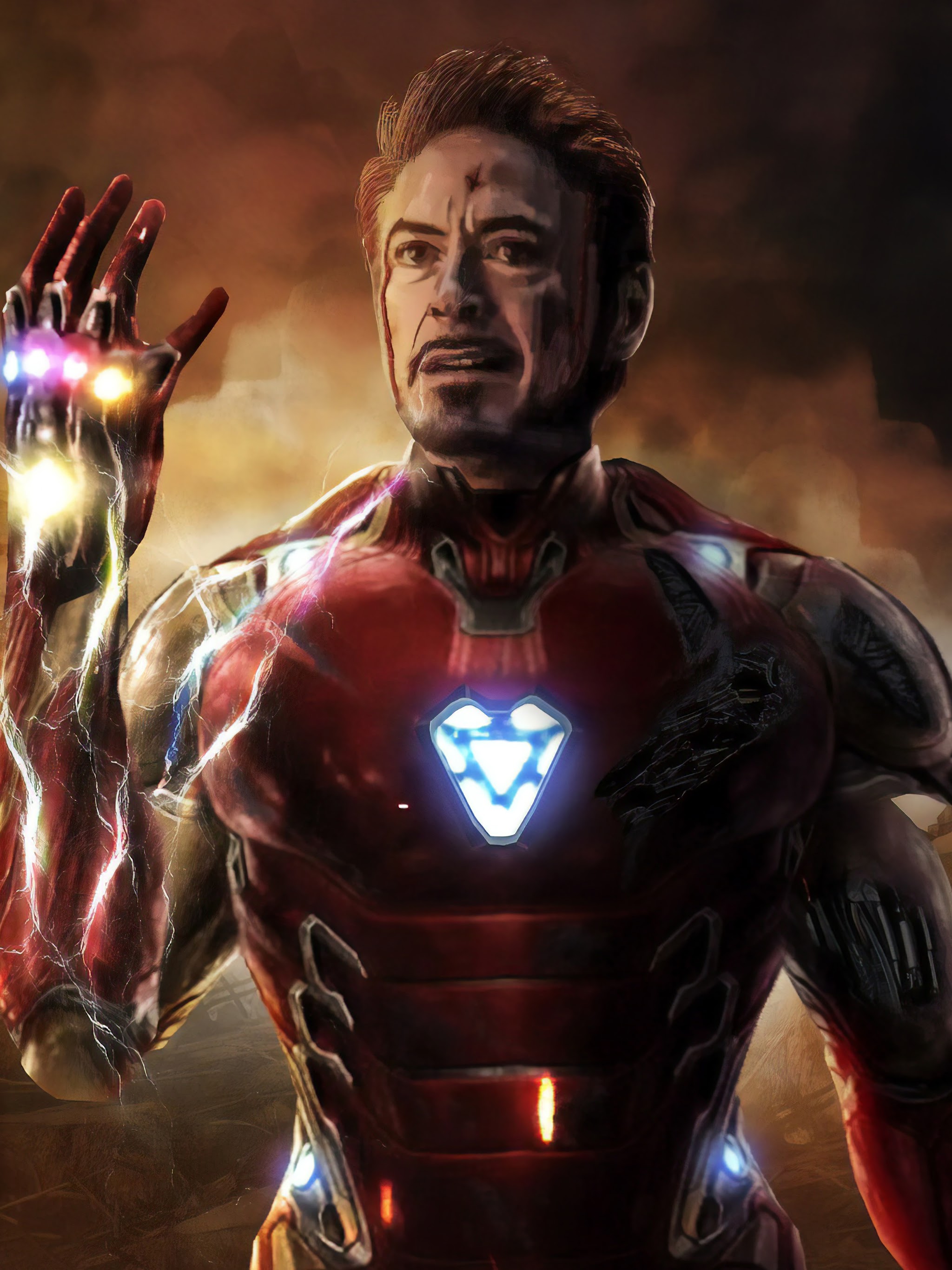 Iron Man Wallpaper 4K Infinity Stones