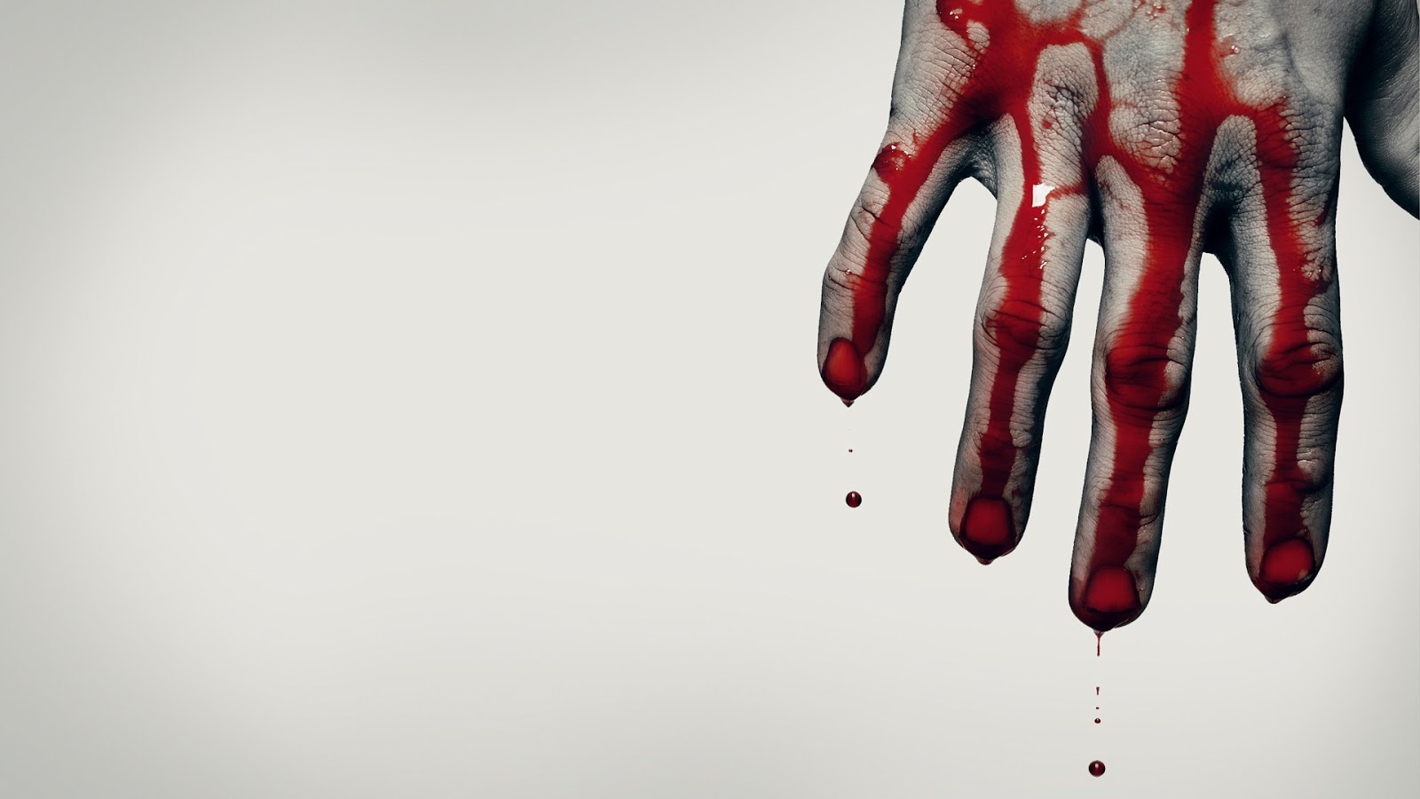 Blood Hand Wallpaper Hd - HD Wallpaper 