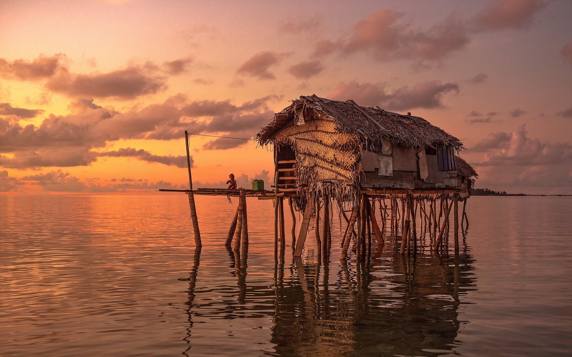 Borneo Sunrise - HD Wallpaper 
