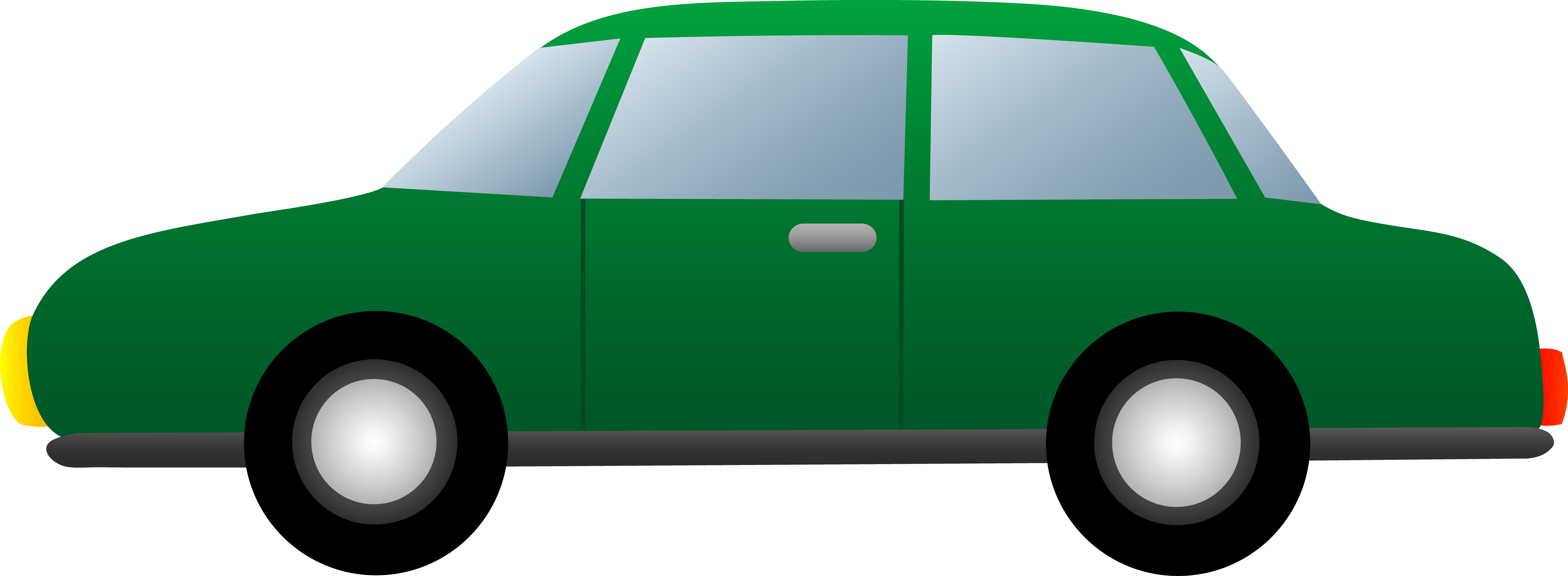 Simple Green Car - Car Cartoon Images Png - HD Wallpaper 