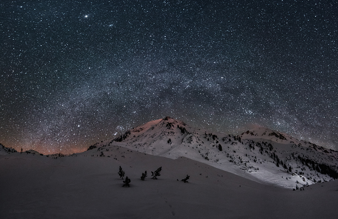 Cielo Estrellado En Montañas - 1280x830 Wallpaper - teahub.io