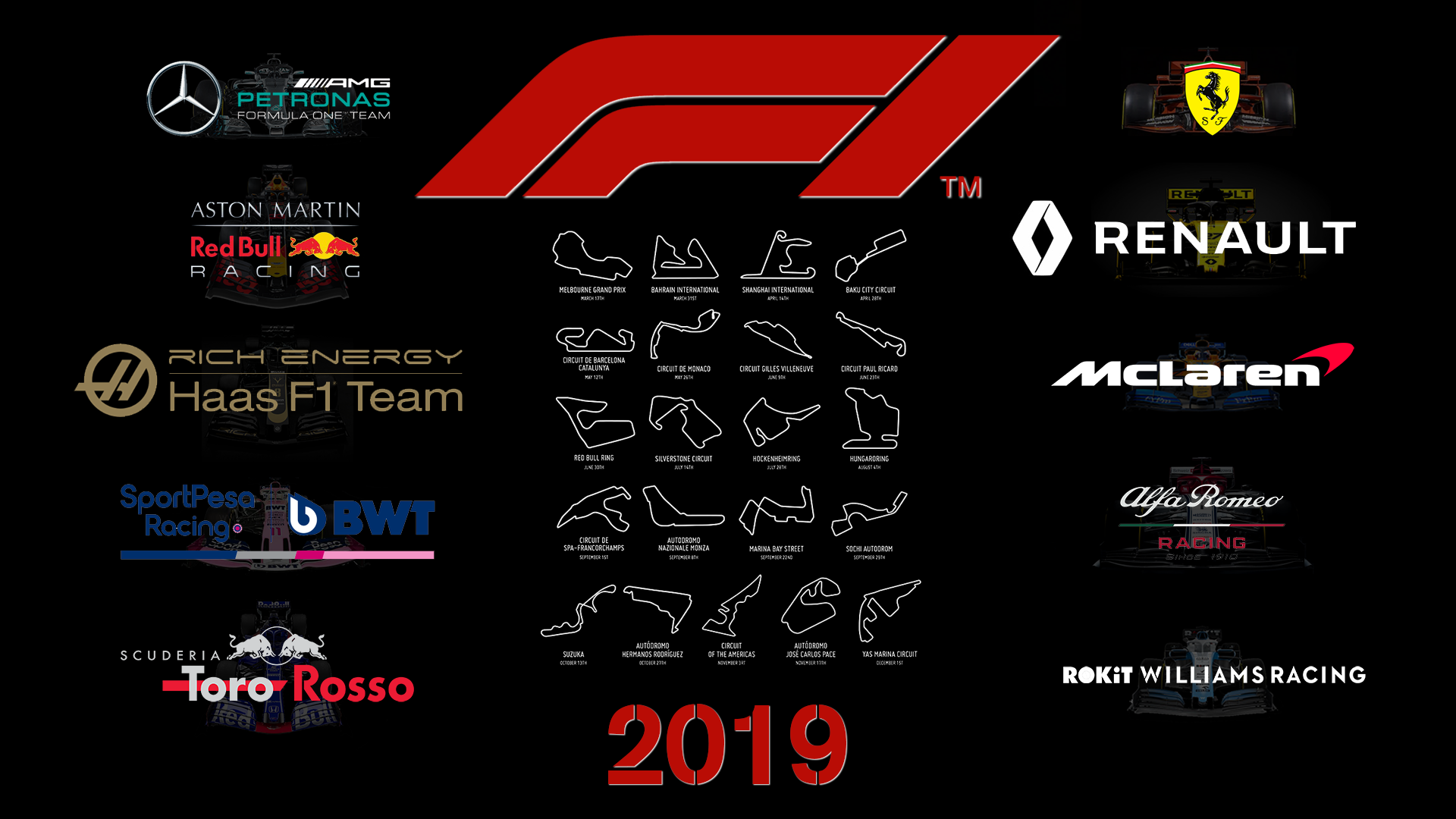 F1 Wallpaper 2019 - HD Wallpaper 