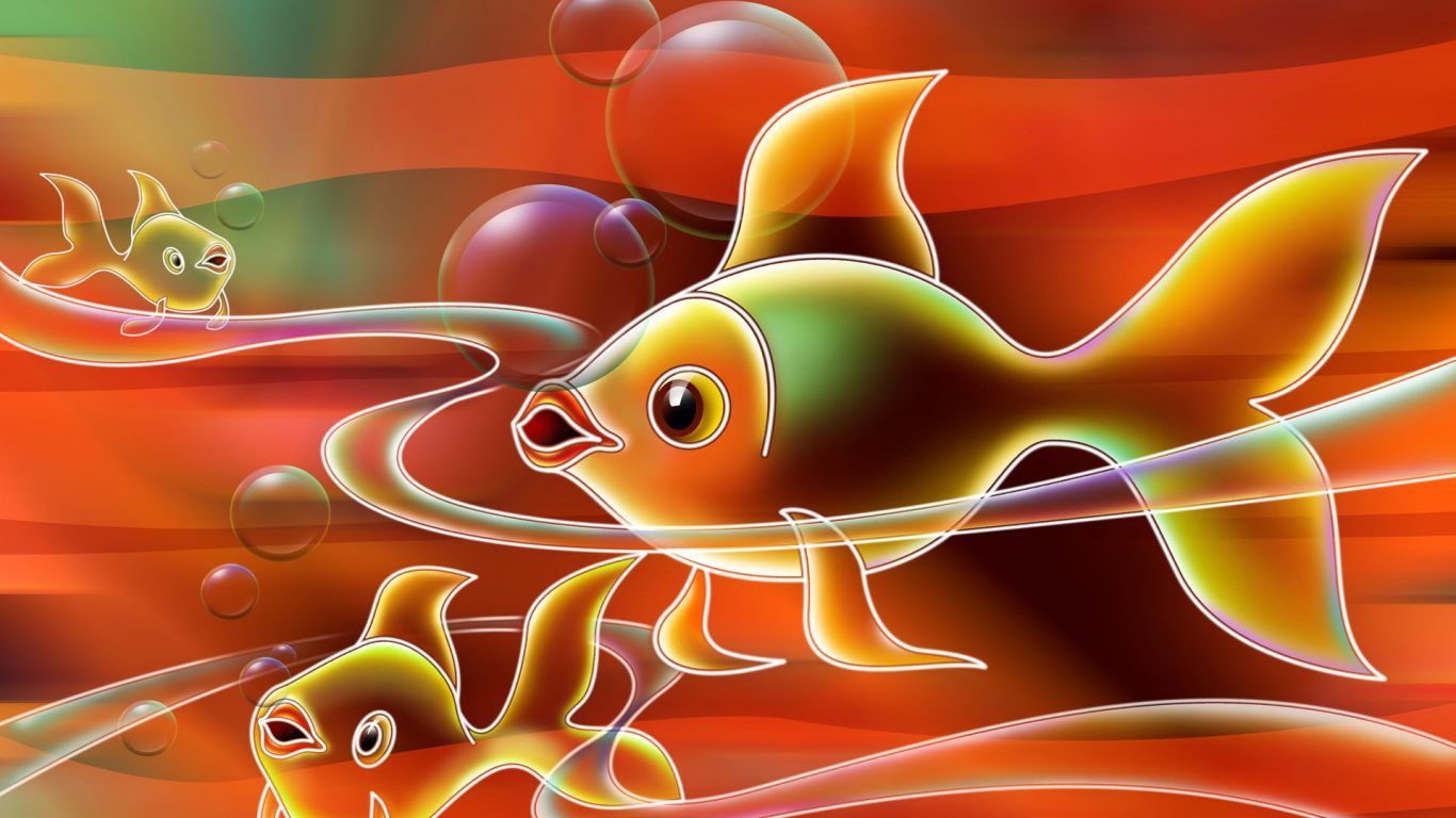 Dibujo 3d De Peces Fondos De Pantalla Y Wallpapers - 3d Fish Wallpaper  Download - 1366x768 Wallpaper - teahub.io