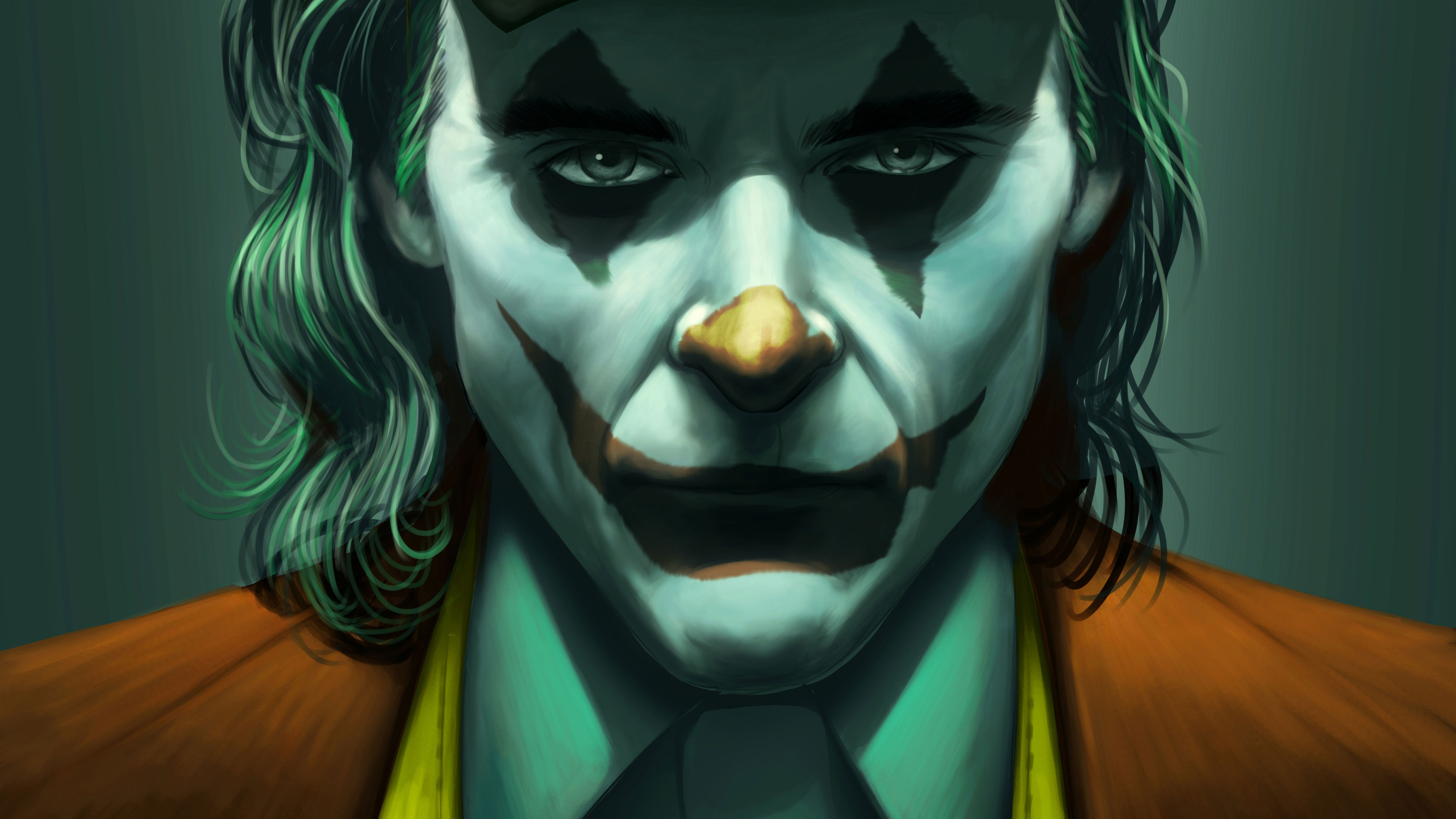 Joker Green Art Joker Wallpaper 4k 5742x3230 Wallpaper Teahub Io