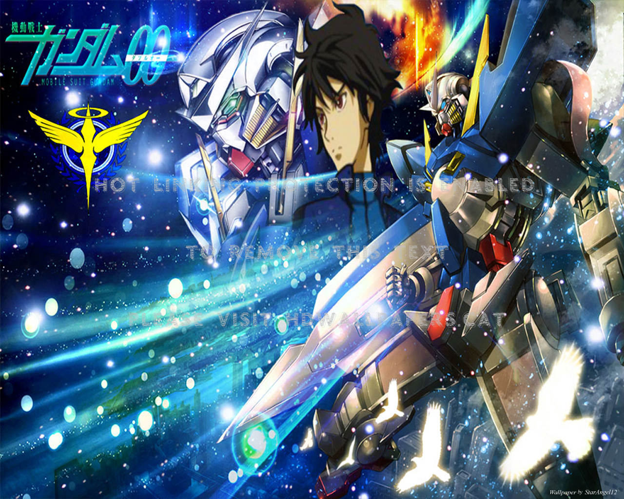 Gundam 00 Flash Lightning Space Birds Anime Pc Game 1280x1024 Wallpaper Teahub Io