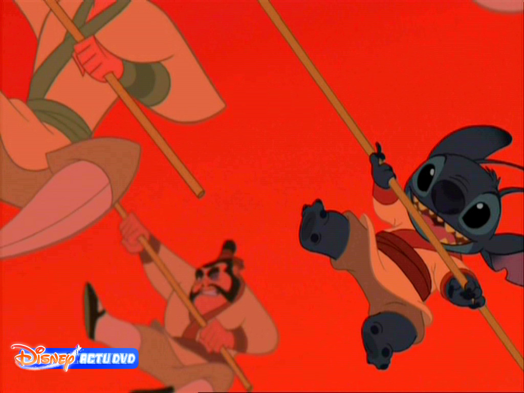 Stitch - Warriors En Mulan - HD Wallpaper 