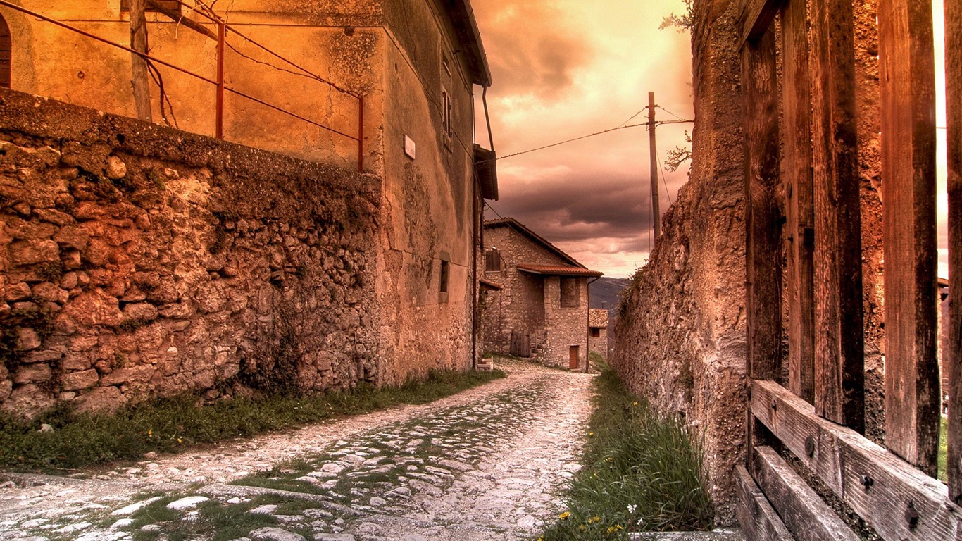 The Old Village-photo Hd Wallpaper2014 - Old Village Background - HD Wallpaper 