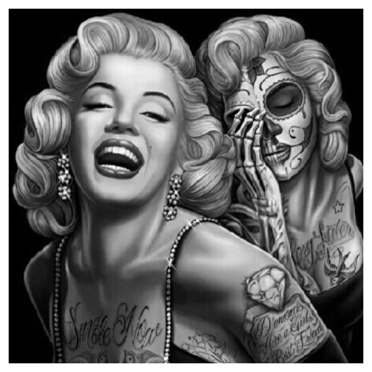 Tattooed Marilyn Monroe Wallpaper - Marilyn Monroe Tattoo Design ...