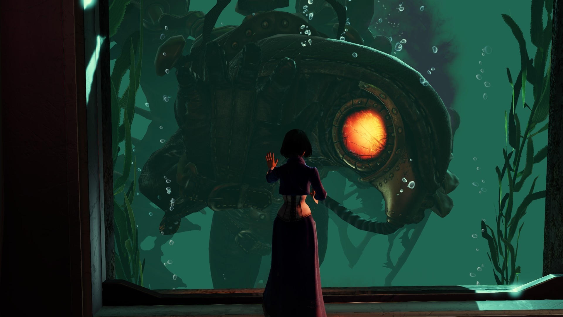 Bioshock Infinite Songbird And Elizabeth 19x1080 Wallpaper Teahub Io