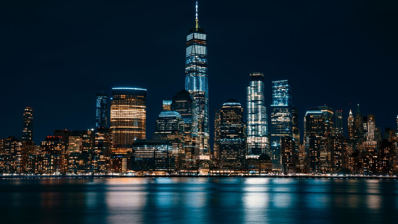 New York Night Wallpaper 4k 1280x7 Wallpaper Teahub Io