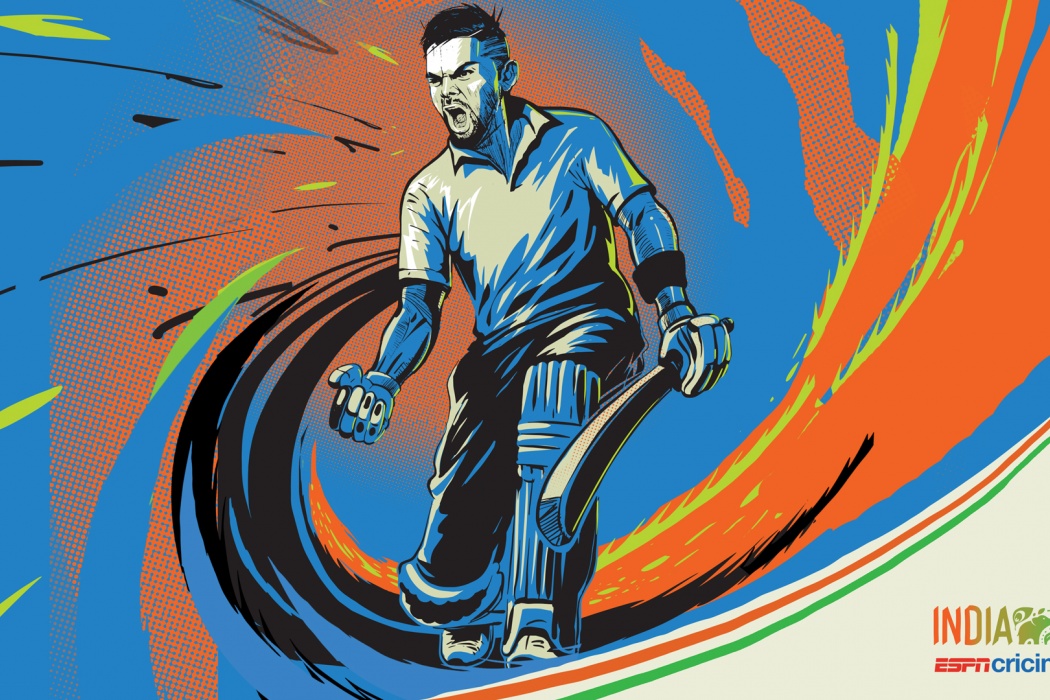 Virat Kohli Indian Cricketer Painting - Virat Kohli Cricket Background -  1050x700 Wallpaper 