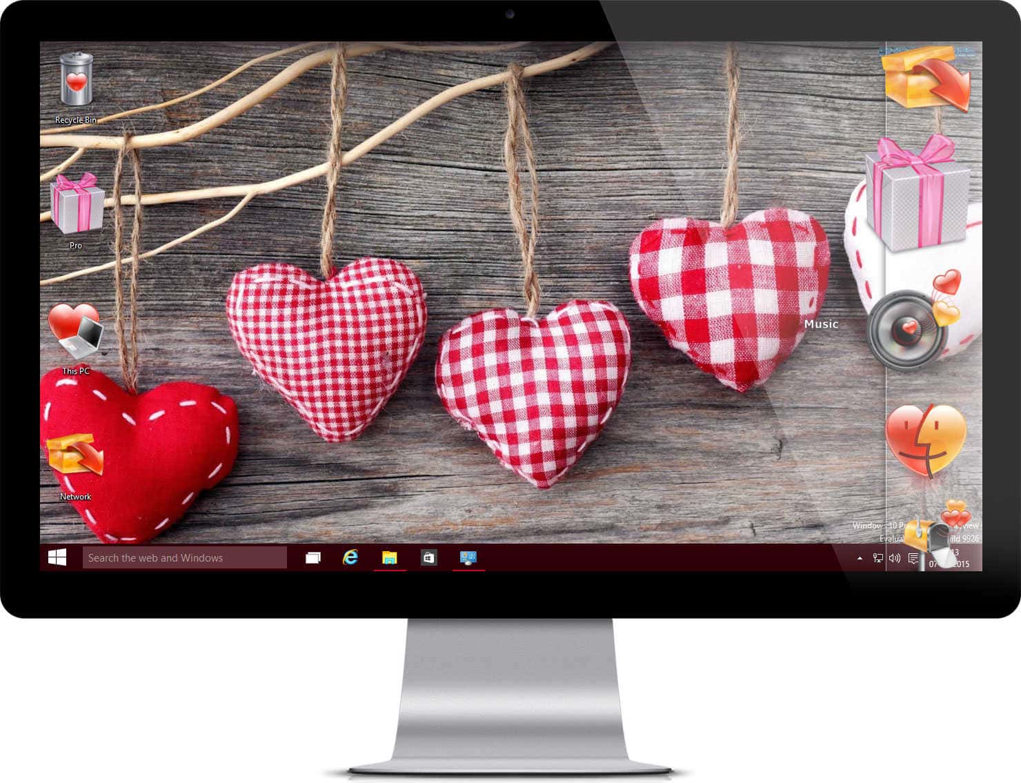 Windows 10 Valentine Theme - HD Wallpaper 