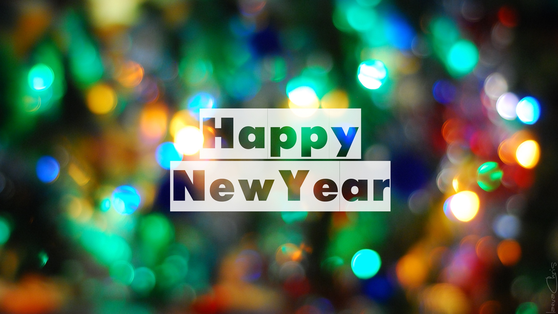 Wallpaper Happy New Year Blur Background - Happy New Year Hd - 1920x1080  Wallpaper 